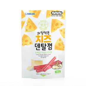 과일먹은 치즈덴탈껌 딸기100g 강아지 애견 껌 간식