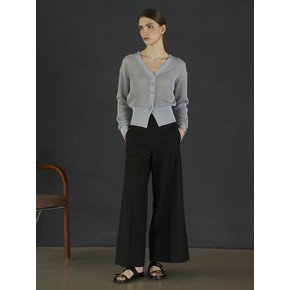 V-NECK SUMMER CARDIGAN_GRAY