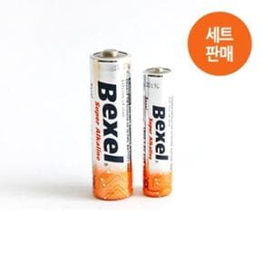 아트박스/제이밀크 벡셀 알카라인 건전지 1.5V AA / AAA 1조(2알)