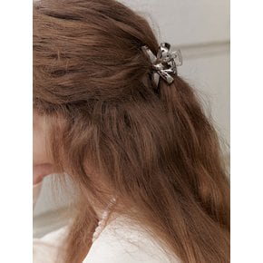 Silver Mini Ribbon Hair Claw