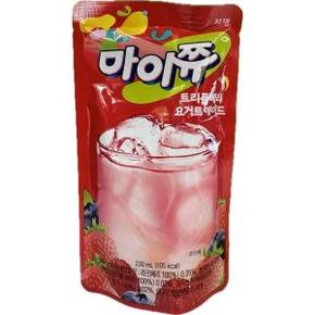 파우치음료 마이쮸 트리플베리 230ml 20개 2박스 총 20개 상큼한맛 에이드음료 아이스드링크 사무실 탕비