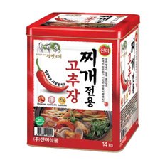 진미 참그루 찌개 고추장 14kg 말통 WJ