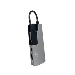 CH06 6in1 USB-C USB허브 알루미늄 HDMI 기가비트랜 USB3.0 87W PD지원