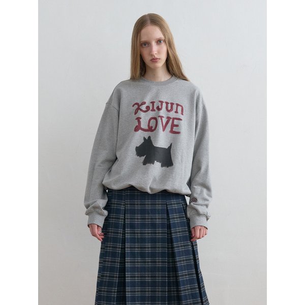 Love Sweatshirt Melange Grey