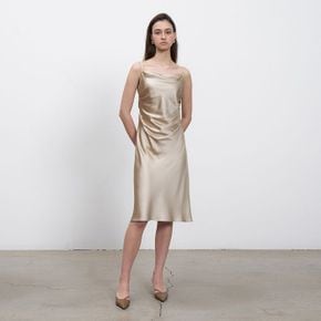 / Drape Slip Dress