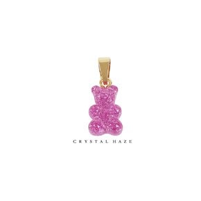 [정품] 크리스탈 헤이즈 Classic Notalgia Bear Pendant - Magenta (CCT-Magenta)