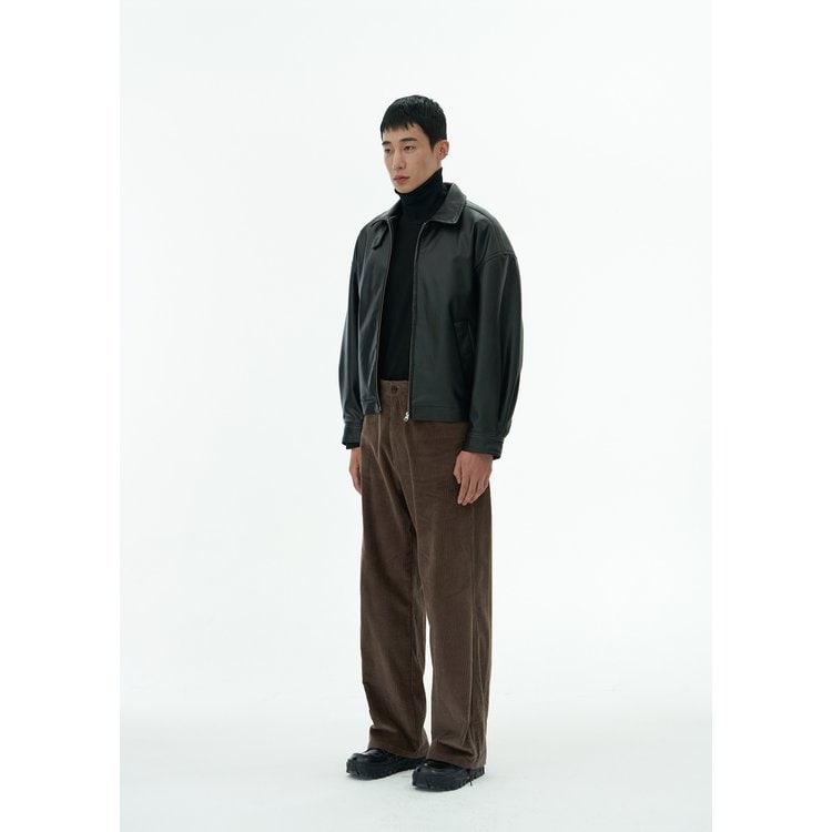 AMOMENTOアモーメント ブルゾン VEGAN LEATHER AMOMENTO】24fw VEGAN LEATHER BLOUSON (AMOMENTO/レザー