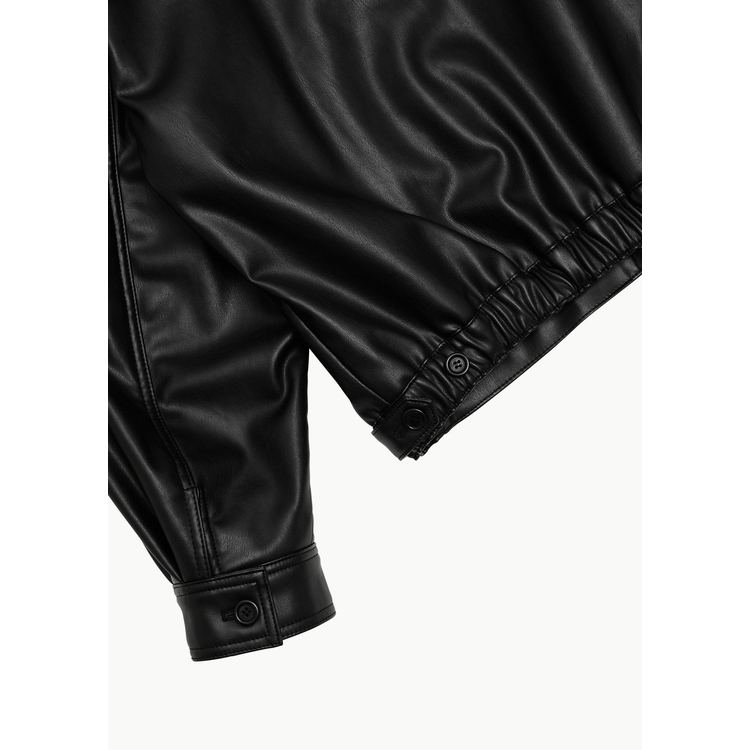 AMOMENTOアモーメント ブルゾン VEGAN LEATHER Vegan Leather Blouson – La Garçonne