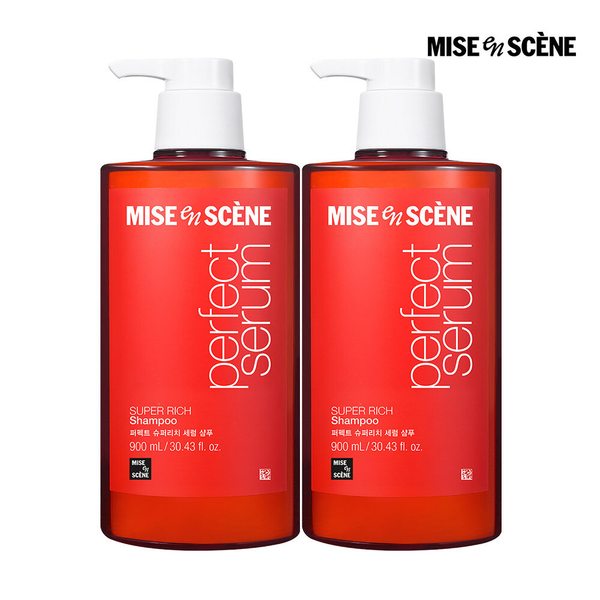 퍼펙트 슈퍼리치 세럼 샴푸 900ml X 2