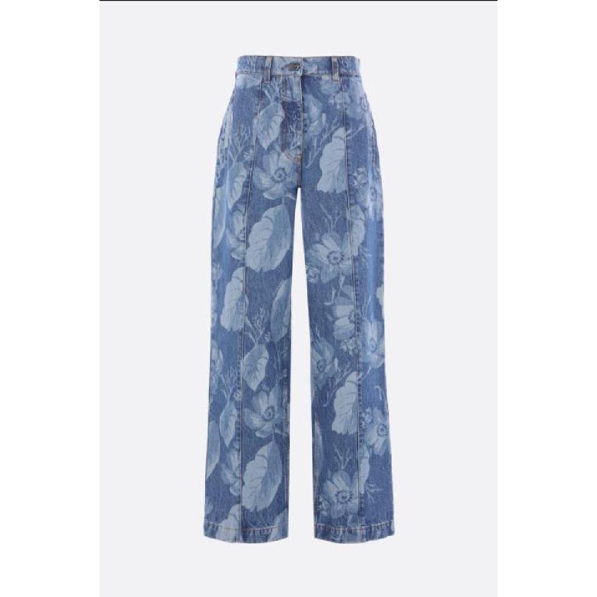 デニム・ジーパン Fendi Jeans In Denim Sea Garden FENDI Sea Garden-print Jeans | Blue | FARFETCH