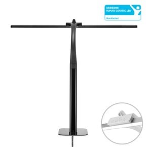 브로드윙M 멜라토닌 LED 와이드 스탠드 LSP-9100 블랙 클램프 책상 조명