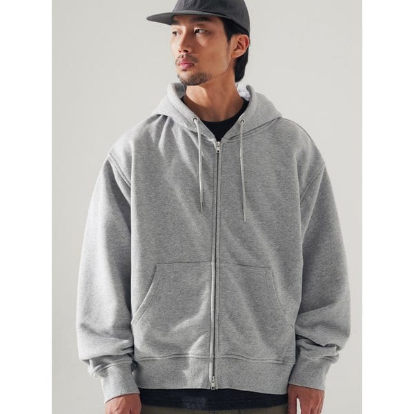 뉴웨이브 크롭 후드집업 그레이 SJHD1535