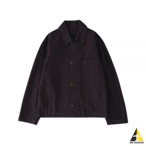 스튜디오 니콜슨 24 EASE GARMENT DYED JACKET - BLACK GRAPE (1138) (이즈 가