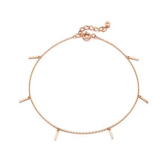 티르리르 슬림 듀 실버핑크 발찌 TASSVP00041M