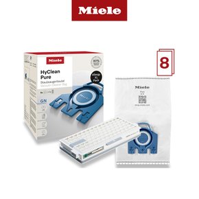 [Miele 본사] 밀레 청소기용 HyClean Pure GN 알러지 XL팩 (먼지봉투 8매+헤파필터 SF-HA50 1개)