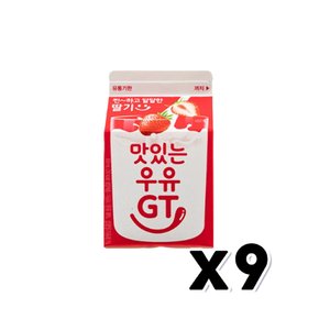 남양 맛있는우유 딸기우유 팩음료 300ml x 9개