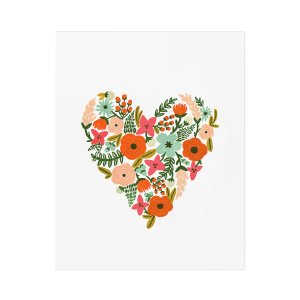 라이플페이퍼 [Rifle Paper Co.] Floral Heart Art Print 2 size