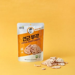 [생자연] 연근부각 40g x 10봉 / 명인이 만든 부각