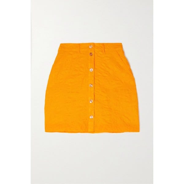 리카  코튼 자카드 미니 스커트 오렌지 38063312420385079