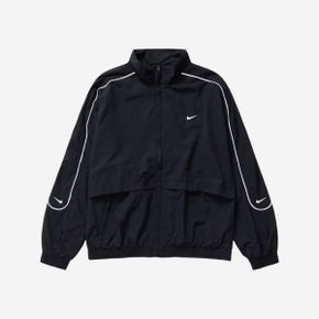 나이키 NSW 솔로 스우시 우븐 트랙 자켓 블랙 - US/EU Nike NSW Solo Swoosh Woven Track Jacket