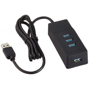 버팔로 버팔로 USB3.0 인터폴레이션 4포트 셀프파워 허브 TV 후면 장착 키트 포함 BSH4A110U3VBK