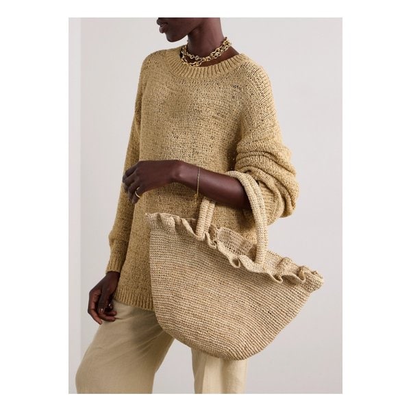 로플러 랜달 시리스 러플 크로셰 라피아 토트 샌들 1647597333057947