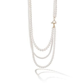 Shay Layered Pearl Long Necklace