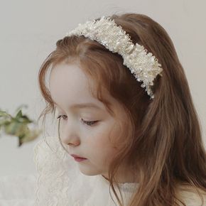 [무케] 럭키밤비네_에이프릴 트위드 밴드 (3colors) 여아용 헤어밴드 아동머리띠