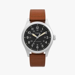 익스페디션 필드워치 태양광충전 가죽시계 36mm