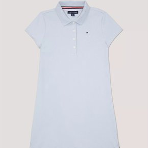 걸즈 솔리드 Polo 반팔드레스 LT Blue