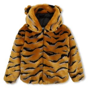[KENZO KIDS 공식수입원] 4~8Y[26FW]Z266AGJ212_타이거페이크퍼후드자켓