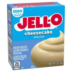 미국직구 Jell-O 젤오 치즈케이크 인스턴트 푸딩 앤 파이 필링 제로슈가 28g 4팩