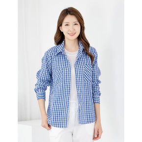 엄마옷 남방 체크 긴팔 MQG127542 마담 미시 중년여성 빅사이즈 할머니옷 50대 6.._P423498552