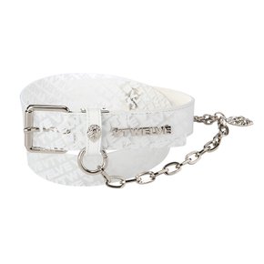 TRANSPARENT MONOGRAM CHAIN BELT_V21B5BT673_WH