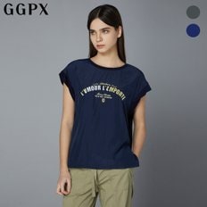 사이드 슬릿 배색 프린팅 썸머 티셔츠 (GNB5TS222F)