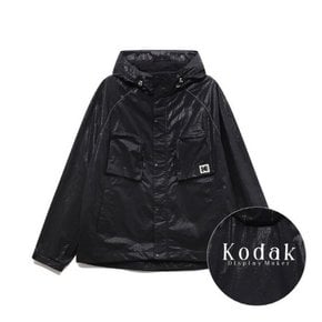 코닥바람막이 JQS K3123LJK26BKC 디지털 레인보우 포켓 후드 자켓 COATED BLACK