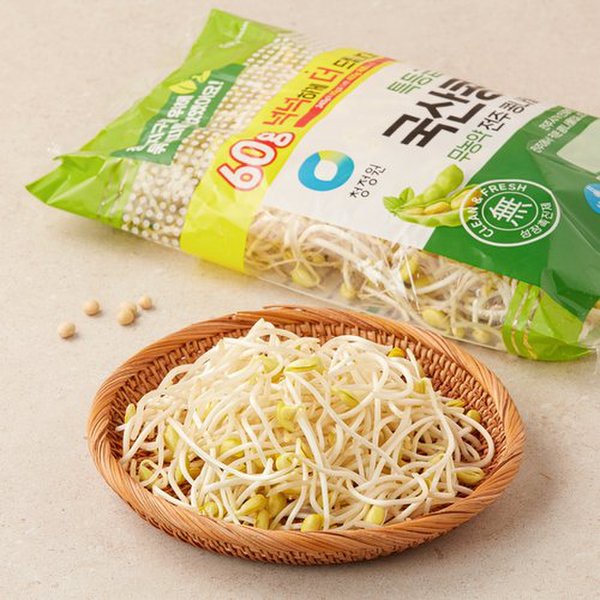 [쓱7클럽]청정원 국산콩 전주콩나물 340g+60g