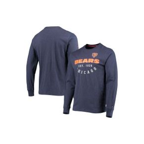 3976049 Tommy Hilfiger Mens Navy Chicago Bears Peter Long Sleeve T-Shirt