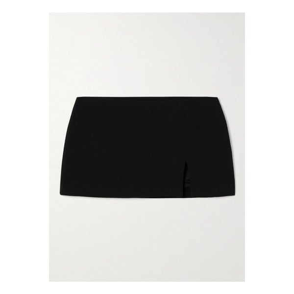 블랙 크레이프 미니 스커트 1647597355803741