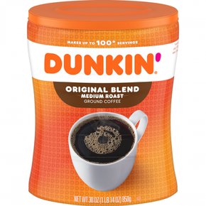 Dunkin던킨  던킨  오리지널  블렌드  미디엄  로스트  커피  30온스  캐니스터