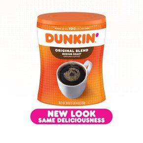 Dunkin던킨  던킨  오리지널  블렌드  미디엄  로스트  커피  30온스  캐니스터