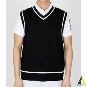 J.LINDEBERG 제이린드버그 Fraser Knitted Vest (GMKW10743-9999) (남성 프레이저 니트 베스트)