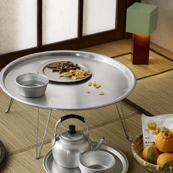 양은 테이블 50cm 실버 J514901000207