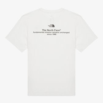 노스페이스 [노스페이스 공식] NT7UR04B 남성 미션 반팔 라운드 티_OFF WHITE