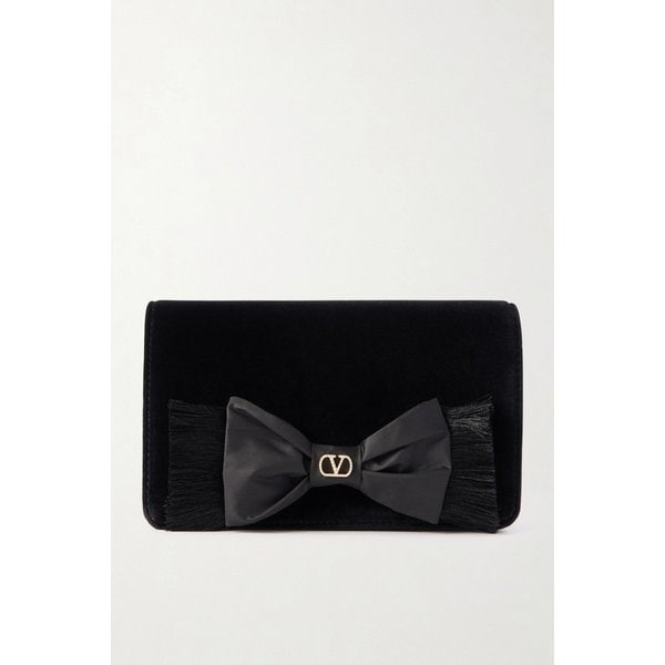 V로고 시그니처 미니 보우 디테일 벨벳 숄더백 46376663162984952