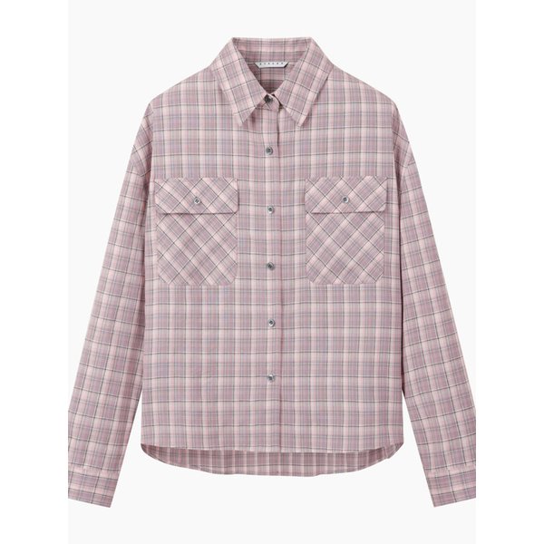 [Online Exclusive] 양포켓 체크 셔츠_SAWSE2611PK