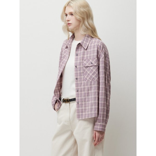 [Online Exclusive] 양포켓 체크 셔츠_SAWSE2611PK