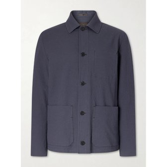 슬로웨어 코튼 실크 블렌드 시어서커 오버셔츠 46376663163019197