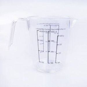 제이큐 비커 계량컵 용량컵 계량 제빵계량컵 계량기 베이킹 투명 소 400mL X ( 4매입 )