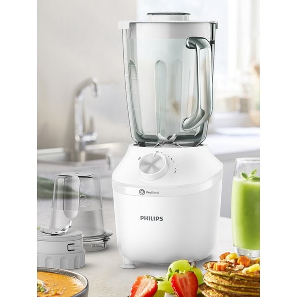 3000 시리즈 블렌더/믹서기 HR2291/20 화이트 다지기 구성